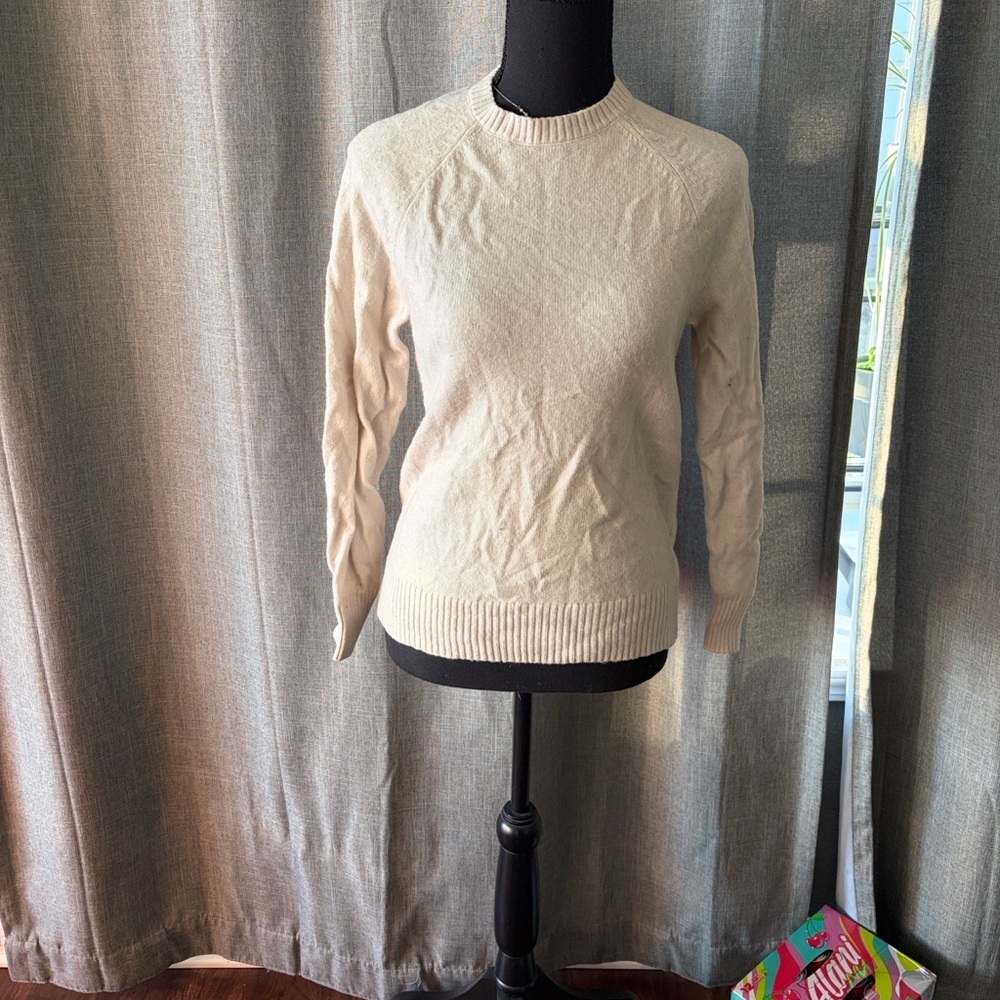 J. Crew Cream Knit Sweater